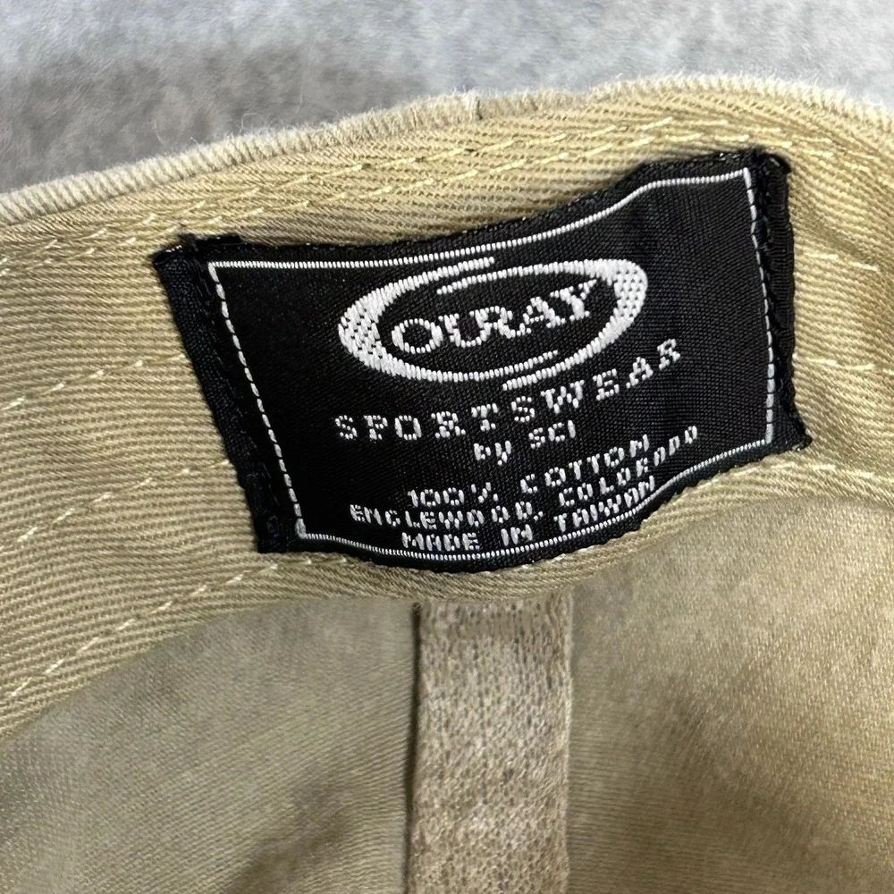 Copper Mountain Ski Resort Strapback Hat Cap Tan Olive Adjustable Cotton